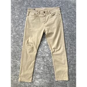 Revtown Jeans Sharp Slim Fit Stretch mens 30x30 Khaki Beige Denim Pants